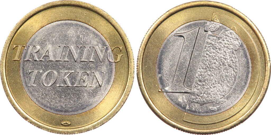 1 euro (2001) training token