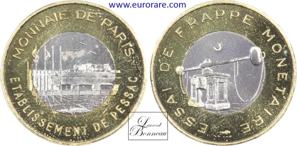 1 euro (1996) essai de frappe monétaire, lettre J