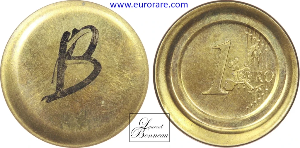 1 euro (1997) épreuve uniface du revers, Bruxelles